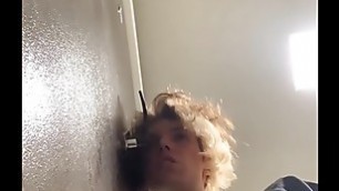 MY FRIEND&#'S MOM GETS LOUDLY FUCKED IN TWO HOLES OUTSIDE THE DOOR
