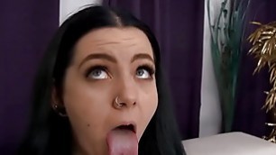 Petite Brunette With Small Boobs Deepthroat & Cunt Destroyed By BBC