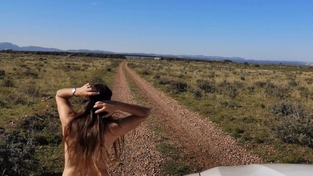 Naked Strolling on Open Road