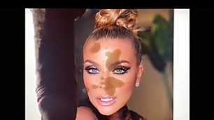 Carmen Electra cum tribute facial