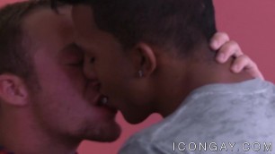 Gay couple Derek Reed and Devon Felix passionately ass breed