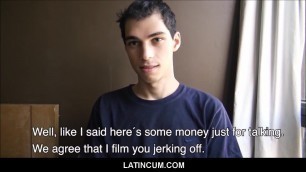 Skinny Amateur Latino Delivery Boy Cash To Fuck Stranger