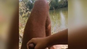 Lucie likes to get a cumshot from a cock by the river