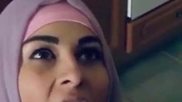 Hijabi cock worship