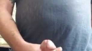 Huge cumshot from a giant cock