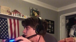 Playing Video Game While Jerking My Big Cock Till I Cum!