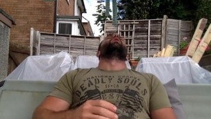 tommylads horny wank in the garden full load