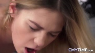 Blonde Cutie Fucked in the Butt Ere Cum Facial