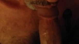 Str8? thick cock BJ throat fuck cum swallow first time
