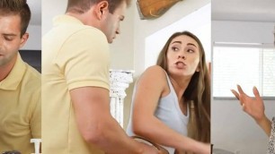 Family Strokes - Caring Stepfather Comforts His Curvy Busty Stepdaughter And Pounds Her Pink Pussy