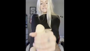 Jerk off Instructions with a HOT Swedish Babe