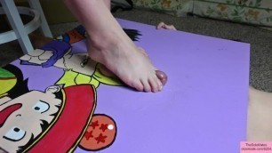 TSM - Stitch gives me a Footjob on a Cock Table